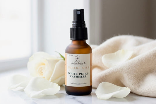 Embers Mist: White Petal Cashmere